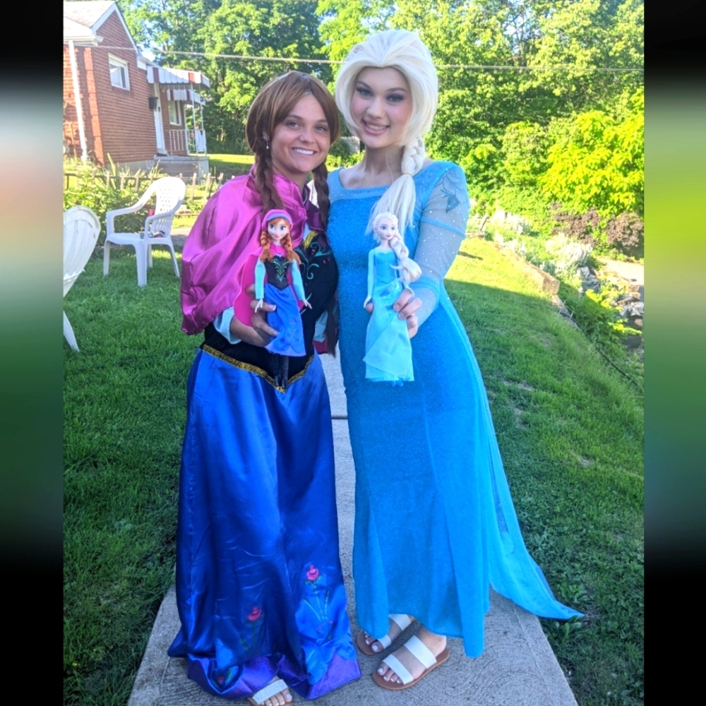 Adult Anna Frozen Costume complete with Wig Size Large